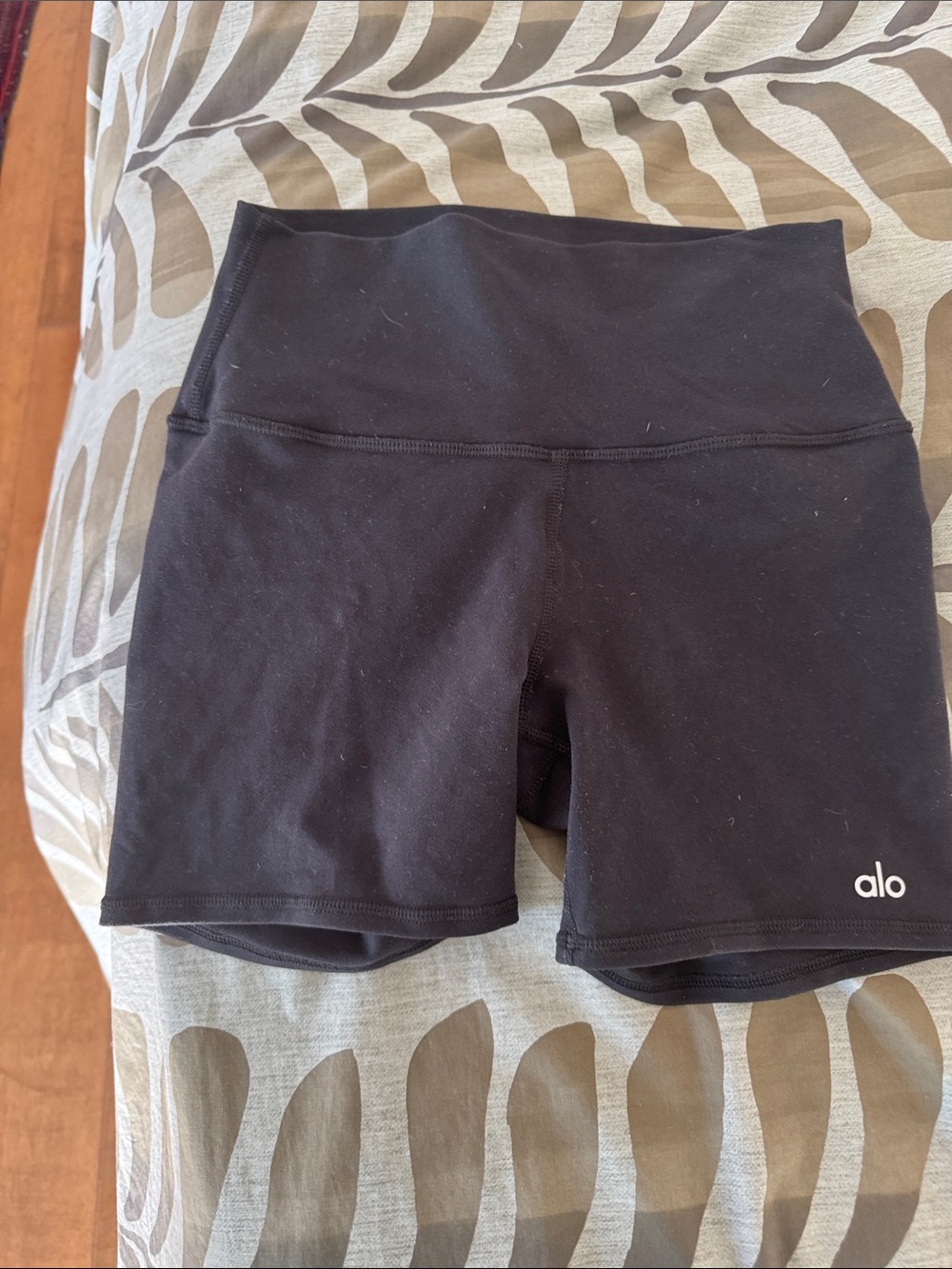 ALO Yoga Black High-Waist Bike Shorts
